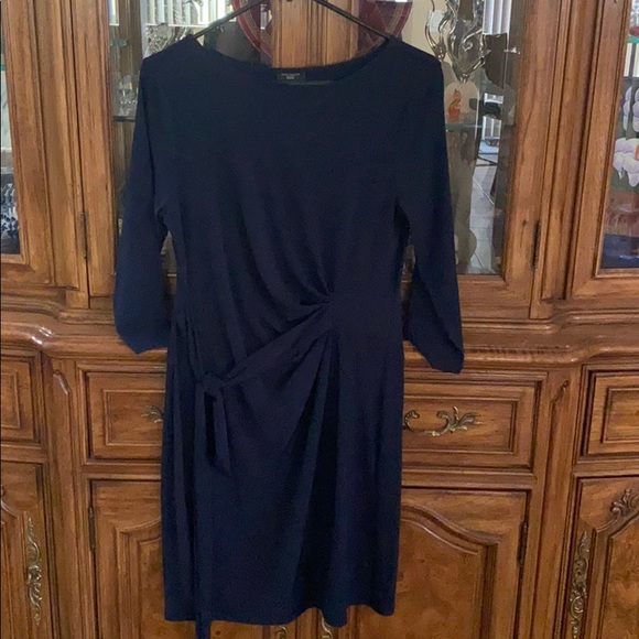 NWOT Anne Taylor Navy dress - Picture 1 of 8